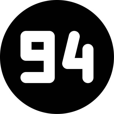 Beyaz arkaplanda izole edilmiş sekiz numaralı simge.