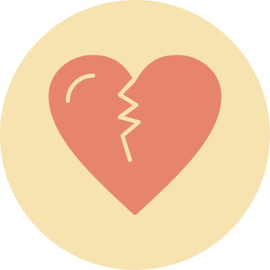 kalp vektör simgesi modern basit