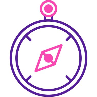 compass modern icon, vector illustration