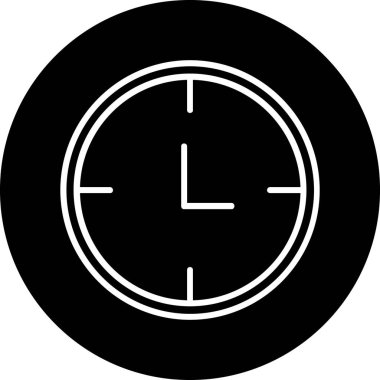 Saat simgesi vektör illüstrasyonu