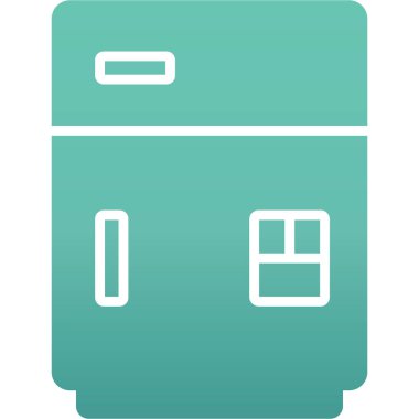 buzdolabı simgesi vektör illüstrasyonu