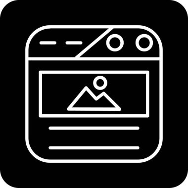 Web simgesi vektör illüstrasyonu