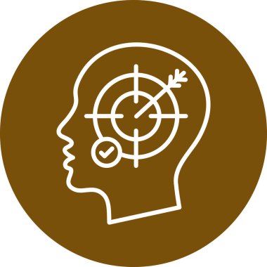 vektör hedef simgesi illüstrasyonu