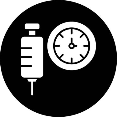 Kan basıncı glyglyph simgesi tasarımı