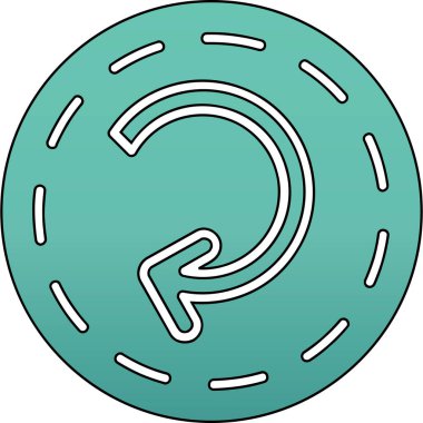 donut simgesi, vektör çizimi