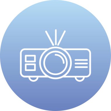 Televizyon. Web simgesi basit illüstrasyon