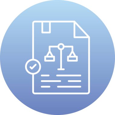 belge simgesi vektör illüstrasyonu