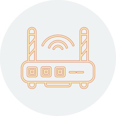 Wifi simgesi, vektör illüstrasyonu