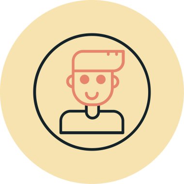 avatar simgesi vektör illüstrasyonu