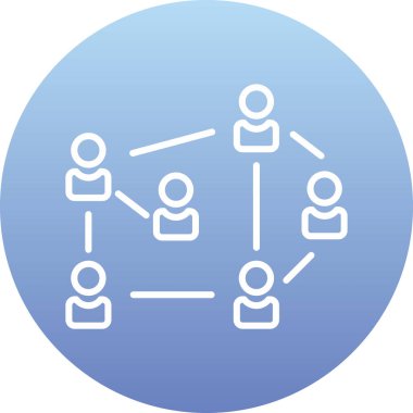 şebeke. Web simgesi basit illüstrasyon