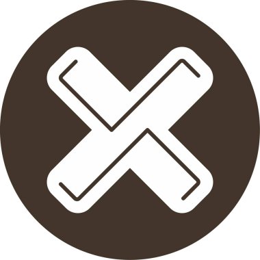 Simge vektör illüstrasyonunu iptal et