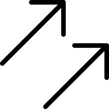 yön ok simgesi ana hat biçiminde