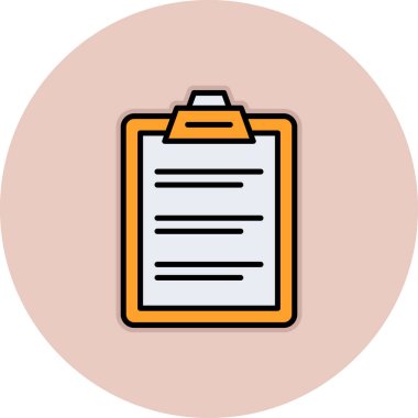 Belge simgesinin vektör illüstrasyonu