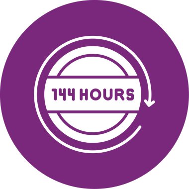 14 saat dairesel simge