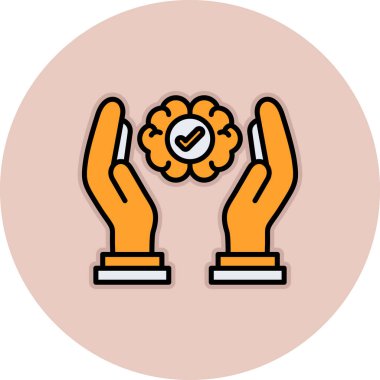 Tek bir izole simgenin vektör illüstrasyonu