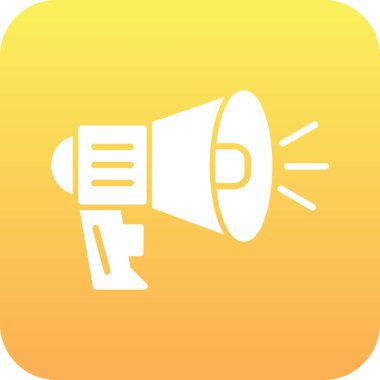 Yüksek Sesli Hoparlör Ağı simgesi, vektör illüstrasyonu