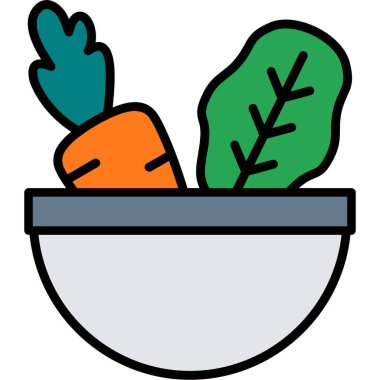 sebze. Web simgesi basit illüstrasyon