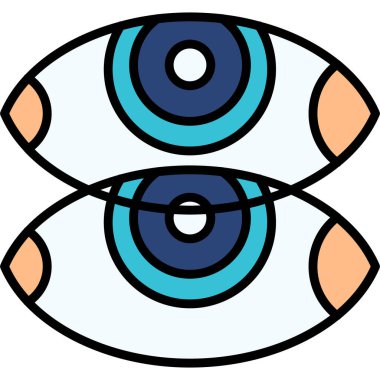 Göz simgesi. Basit resimleme