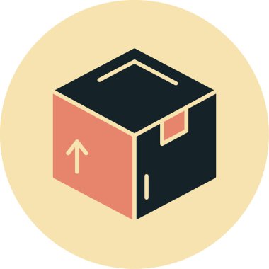 kutu simgesi vektör illüstrasyonu