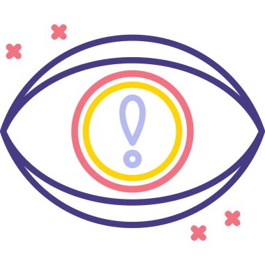 Göz simgesi vektör illüstrasyonu