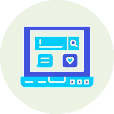 Web tasarım ikonu vektör illüstrasyonu