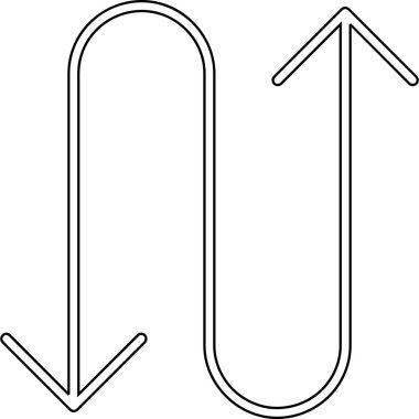 ok simgesi vektör illüstrasyonu