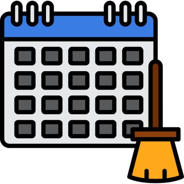 Takvim simgesi vektör illüstrasyonu