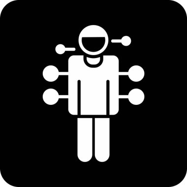 İş adamı ikonu. vektör illüstrasyonu