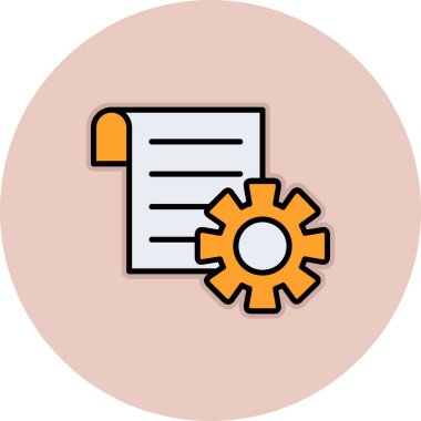 vektör düz renk simgesini ayarla