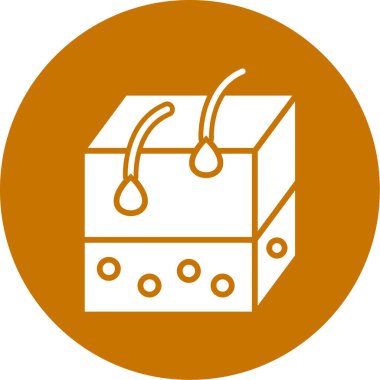 Kutu. Web simgesi basit illüstrasyon