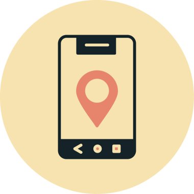 Harita işaretleyici vektör simgesi