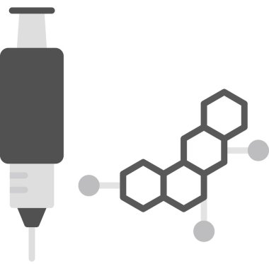 Enjeksiyon ikonu vektör illüstrasyonu