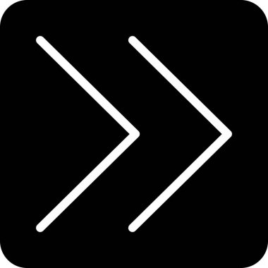 Katı biçimli ok yönü simgesi