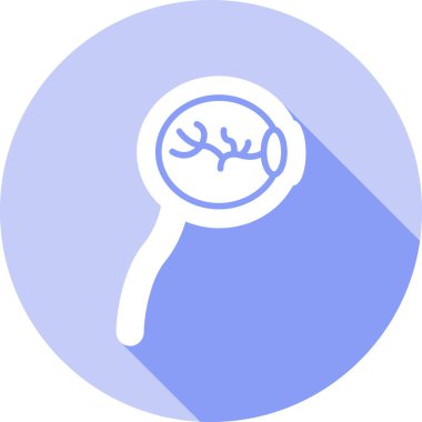 Biyoloji. Web simgesi basit illüstrasyon