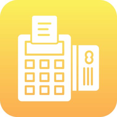 Web ve mobil için vektör hesap makinesi simgesi