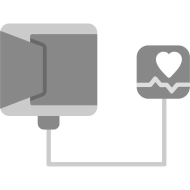 Bir kalp simgesinin vektör illüstrasyonu