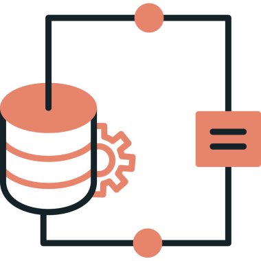 veri analiz simgesi. Basit resimleme