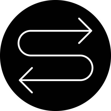 Ok. Web simgesi basit illüstrasyon