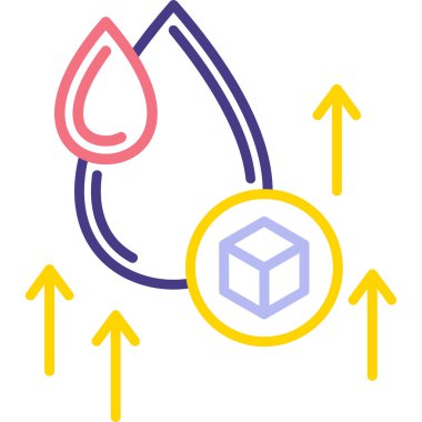 Bir damla damlasının vektör çizimi