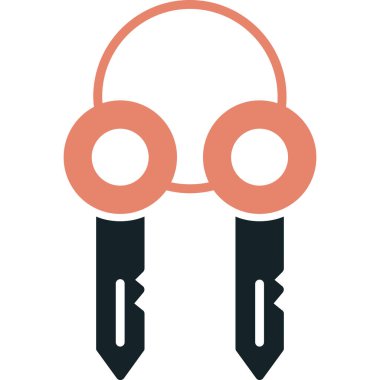 kulaklık simgesi vektör illüstrasyonu