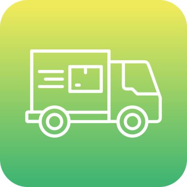 Benzersiz kamyon vektör simgesi