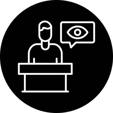 Kimlik kartı simgesi, vektör illüstrasyonu