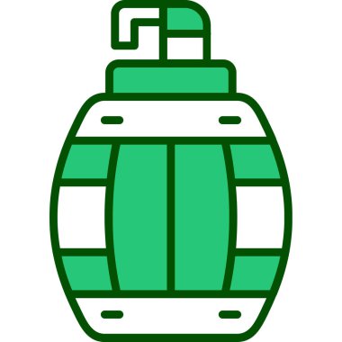 bomba simgesi, basit vektör çizimi