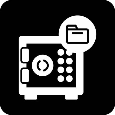 Kişisel veri depolamanın vektör simgesi