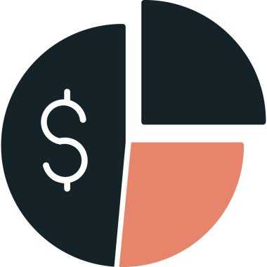 iş grafiği düz simgesi, vektör, illüstrasyon