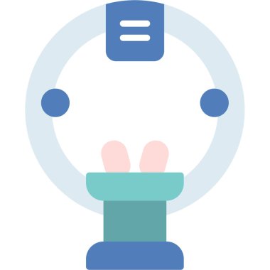 robot. Web simgesi basit illüstrasyon