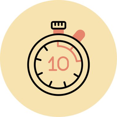 Alarm saati simgesi vektör çizimi tasarımı