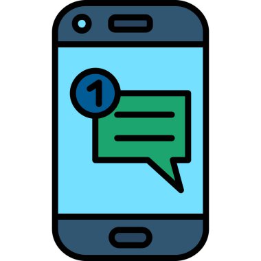 Sohbet ikonu. Basit resimleme