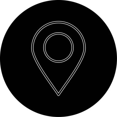 pin simgesi vektör illüstrasyonu