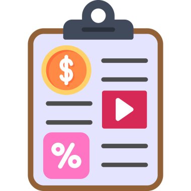 Dolar düz vektör simgesi